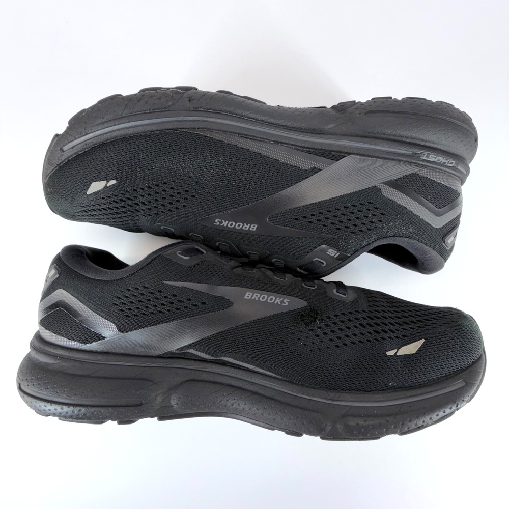 Brooks Ghost 15 Women Sz 10.5 Black Sneakers Wide 2E Lace Up 1103932E020 Running - Picture 5 of 12